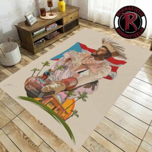 Bad Bunny Super Bowl LX Together We Are America LOVE Puerto Rico Rug Carpet For Living Room