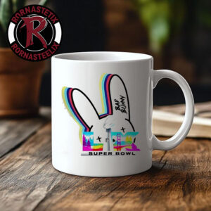 Bad Bunny X Super Bowl LX 2026 Rainbow Logo Mug Cup
