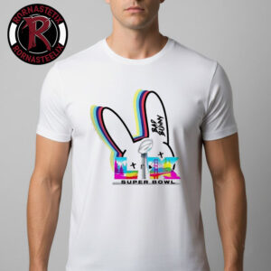 Bad Bunny X Super Bowl LX 2026 Rainbow Logo Unisex T-Shirt