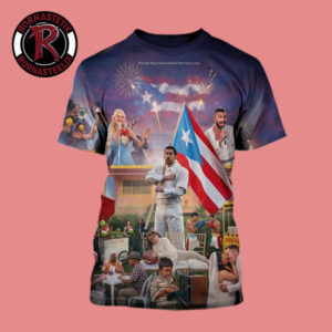 Bad Bunny x Super Bowl LX 2026 The Only Thing More Powerful Than Hate Is Love All Over Print Shirt