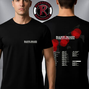 Band Maid World Tour 2026 Exclusive Merch Tour Dates Unisex T-Shirt Two Sided