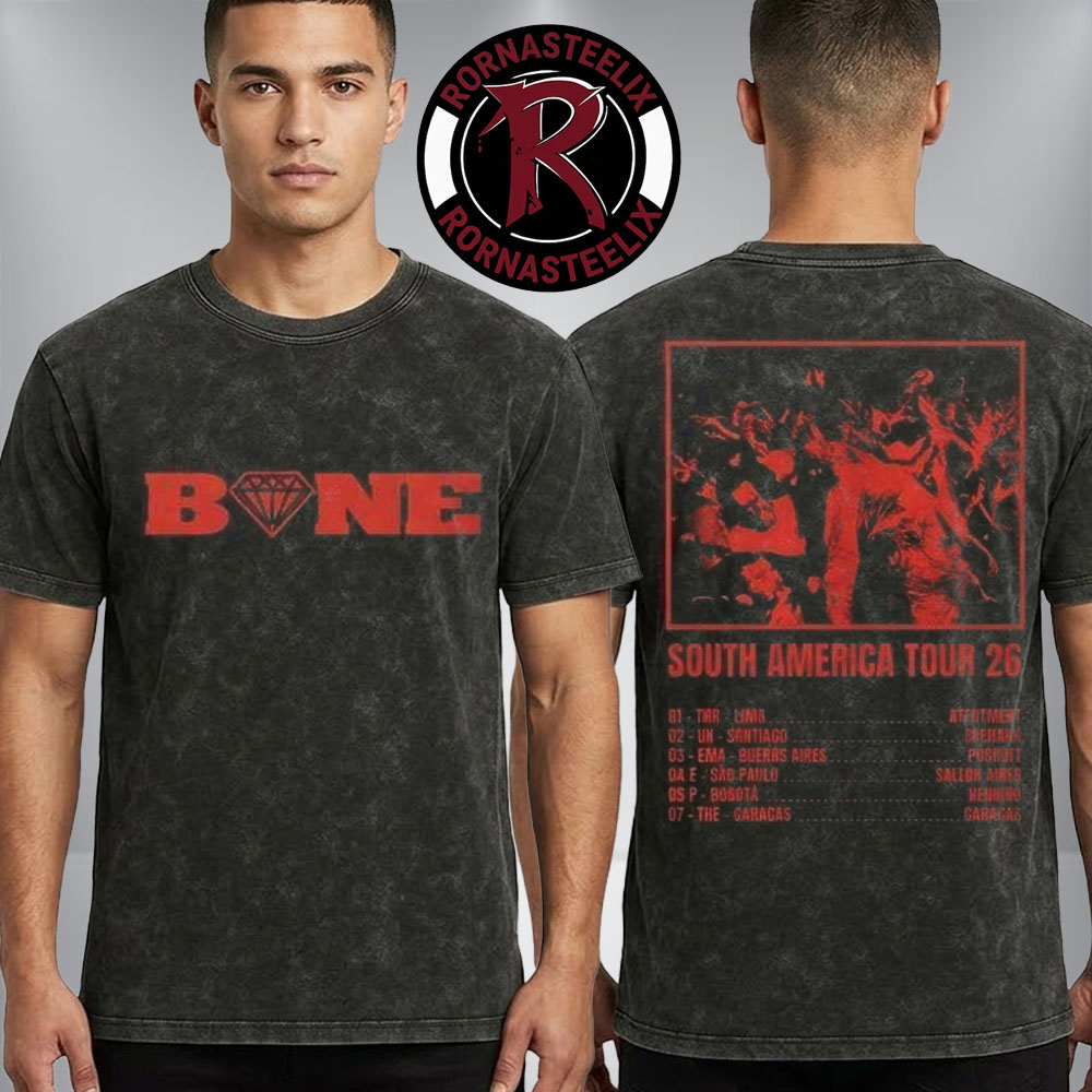 Bane South America Tour 2026 x Stick To Your Guns Exclusive Merch Tour Dates Washed T-Shirt Bane South America Tour 2026 x Stick To Your Guns Exclusive Merch Tour Dates Washed T-Shirt