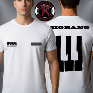 Bigbang 20th Anniversary Bigbang Is Back Bangchella 2026 White Merch Unisex T-Shirt Two Sided