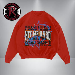 Billie Eilish Hit Me Hard And Soft The Tour Live in 3D Merch Embroidered Star Red Unisex Sweater Unisex T-Shirt