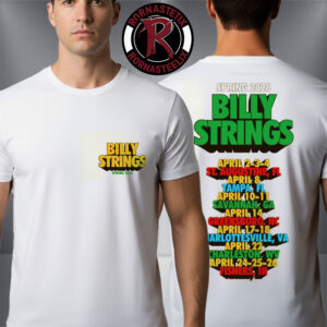 Billy Strings Springs 2026 Exclusive Merch Funky Text Tee with Dates Unisex T-Shirt Two Sided