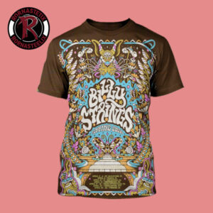 Billy Strings Springs 2026 Tour Schedule Art By Tiffany Chin All Over Print Shirt
