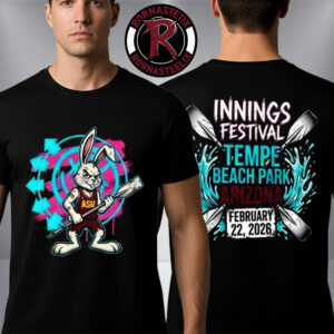 Blink-182 Innings Festival Arizona 2026 Venue Tee At Tempe Beach Park Arizona On February 22 2026 Unisex T-Shirt Two Sided