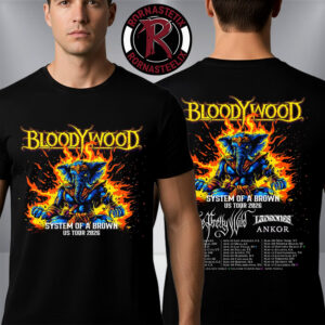 Bloodywood System Of A Brown US Tour 2026 Schedule Tour Dates Unisex T-Shirt Two Sided
