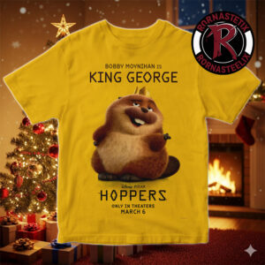 Bobby Moynihan Is King George Character Poster For Hoppers Only In Theaters March 6 2026 Unisex T-Shirt