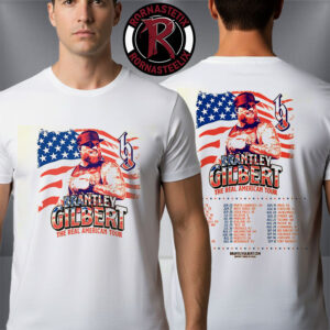 Brantley Gilbert The Real American Tour 2026 Schedule Tour Dates Unisex T-Shirt Two Sided