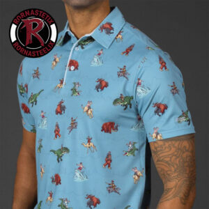 Breakfast Balls Teddy Rides Again RSVLTS Golf Polo Shirt