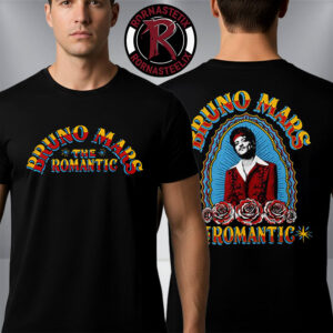 Bruno Mars Phoenix The Romantic Tour 2026 Halo Photographic Unisex T-Shirt Two Sided