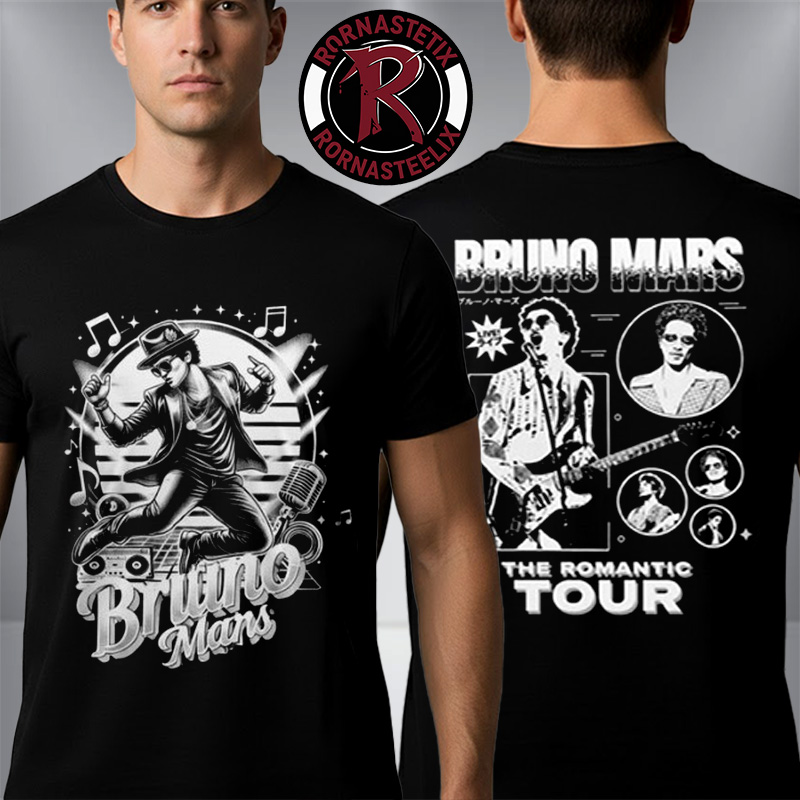 Bruno Mars The Romantic Tour 2026 Exclusive Merchandise Unisex T