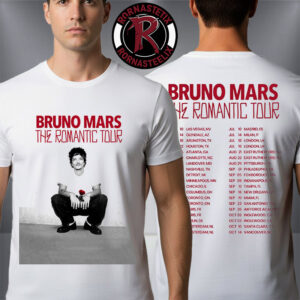 Bruno Mars The Romantic Tour 2026 Schedule Tour Dates Unisex T-Shirt Two Sided