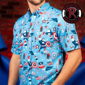 Captain America Rogers Red Glare RSVLTS Hawaiian Shirt