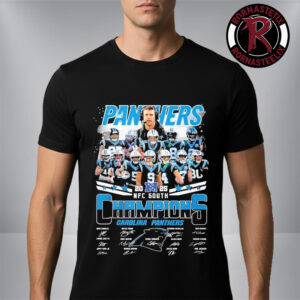 Carolina Panthers 2025 NFC South Champions Signature Unisex T-Shirt