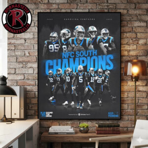 Carolina Panthers NFL The Champions 2025 NFC South Championship Poster Canvas Decor