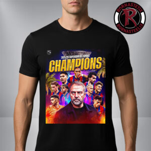 Celebrates Barcelona FC Champions 2025-26 Supercopa De Espana Unisex T-Shirt