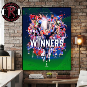 Celebrates Crystal Palace FC Champions UEFA Conference League 2026 Leipzig 2026 Poster Canvas Decor