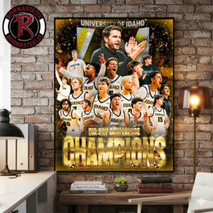 Celebrates Idaho Vandals Champions Big Sky Conference 2026 Tournament Poster Canvas Decor
