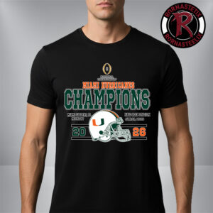 Celebrates Miami Hurricanes Wins College Football Playoff National Championship 2026 Unisex T-Shirt