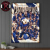 Celebrates Seattle Seahawks Are Super Bowl LX 2026 Champions Lombardi Trophy Poster Canvas Decor