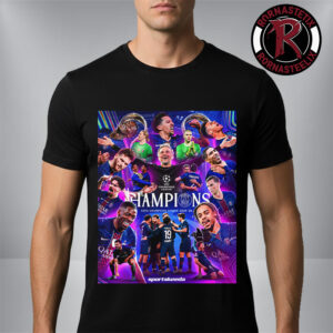 Celebrates Paris Saint Germain Champions UEFA Champions League 2025 26 Budapest 26 Back To Back Kings Unisex T Shirt