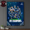 Celebrates Seattle Seahawks Champions Super Bowl LX 2026 Poster Canvas Decor