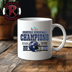 Celebrates Seattle Seahawks Champions NFL Super Bowl LX 2026 At Levi’s Stadium Santa Clara On February 8 2026 Mug Cup