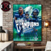 Celebrates Seattle Seahawks Champions NFC Championship 2025-26 Poster Canvas Decor