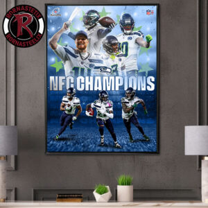 Celebrates Seattle Seahawks NFC Champions 2025-26 Poster Canvas Decor