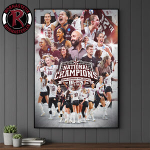 Celebrates Texas A&M Champions NCAA Women’s Volleyball 2025 National Championship Poster Canvas Decor