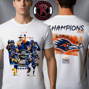 Celebrates UTSA Roadrunners Champions First Responder Bowl Champions 2025 Unisex T-Shirt Two Sided
