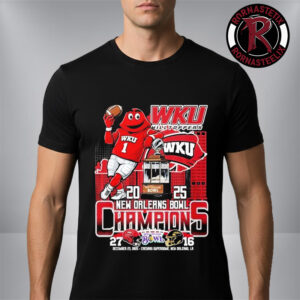 Celebrates Western Kentucky Hilltoppers New Orleans Bowl Champions 2025 Mascot Unisex T-Shirt