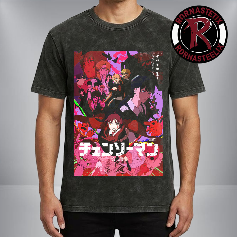 Chainsaw Man Season 3 War Devil Arc Washed T-Shirt Chainsaw Man Season 3 War Devil Arc Washed T-Shirt