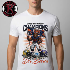 Chicago Bears NFL 2025 AFC North Champions Mascot Da Bears Unisex T-Shirt