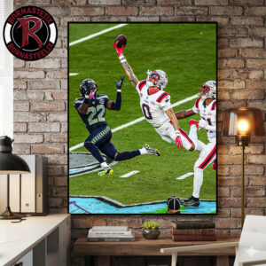 Christian Gonzalez Laying It All On The Line In Super Bowl LX 2026 Poster Canvas Decor
