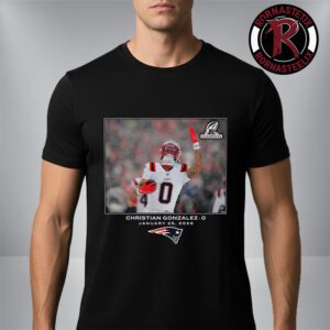 Christian Gonzalez New England Patriots NFL Flash Features Week 21 January 25 2026 Unisex T-Shirt