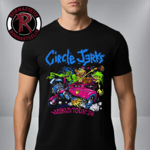 Circle Jerks World Tour 2026 Merch Tee With Gorilla Biscuits And Negative Approach Unisex T-Shirt