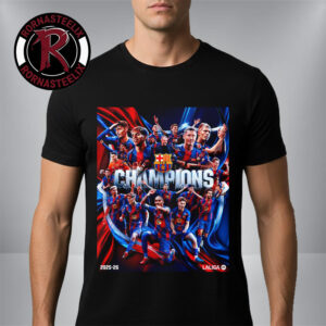 Congrats Barcelona FC Champions La Liga Title 2025-26 Season Unisex T-Shirt