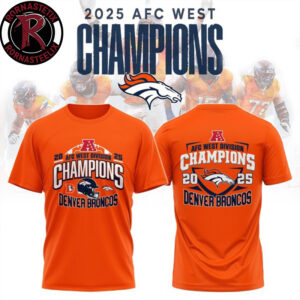 Congrats Denver Broncos Champions NFL 2025 AFC West Championship Unisex T-Shirt