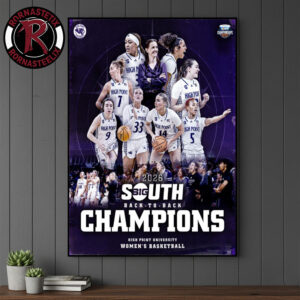 Congrats High Point Panthers Champions 2026 Big South Women?s Basketball Tournament Poster Canvas Decor