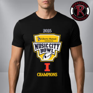 Congrats Illinois Fighting Illini Champions 2025 Music City Bowl Championship Logo Unisex T-Shirt