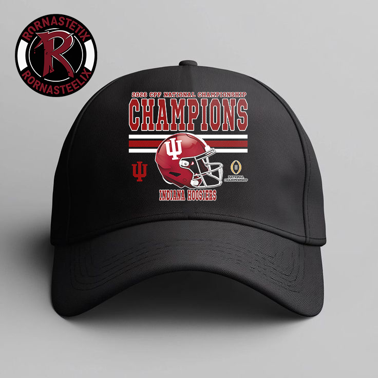 Congrats Indiana Hoosiers Champions 2026 College Football Playoff National Championship Helmet Hat Cap Congrats Indiana Hoosiers Champions 2026 College Football Playoff National Championship Helmet Hat Cap