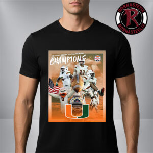 Congrats Miami Hurricanes Champions CFP Playoff Semifinal At The Vrbo Fiesta Bowl Unisex T-Shirt