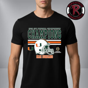 Congrats Miami Hurricanes Helmet Tee  Champions 2026 College Football Playoff National Championship Unisex T-Shirt