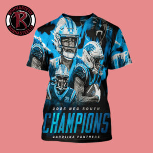 Congrats NFL Carolina Panthers 2025 NFC South Champions All Over Print Shirt
