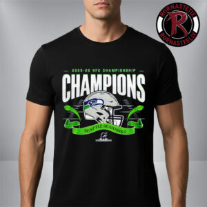 Congrats Seattle Seahawks NFL 2025 National Football Conference Champions Helmet Unisex T-Shirt