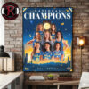 Congrats West Virginia Mountaineers Champions College Basketball Crown 2026 Poster Canvas Decor