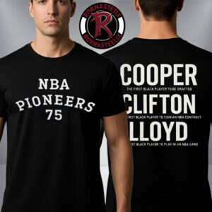 Cooper Clifton Lloyd NBA Pioneers 75 The First Black Player To Be Drafted Unisex T-Shirt Two Sided